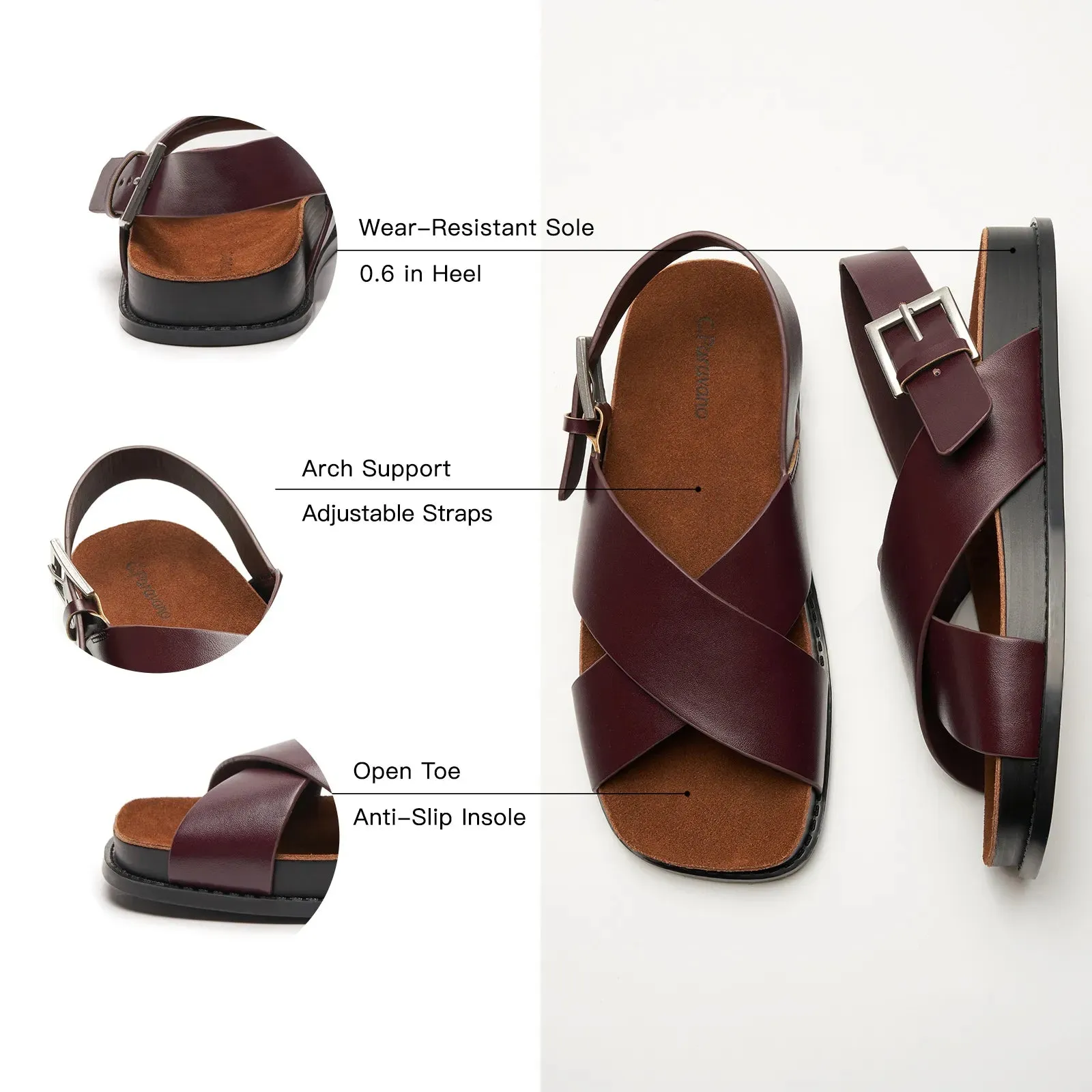 Crisscross Design Sandals (Cassandra）