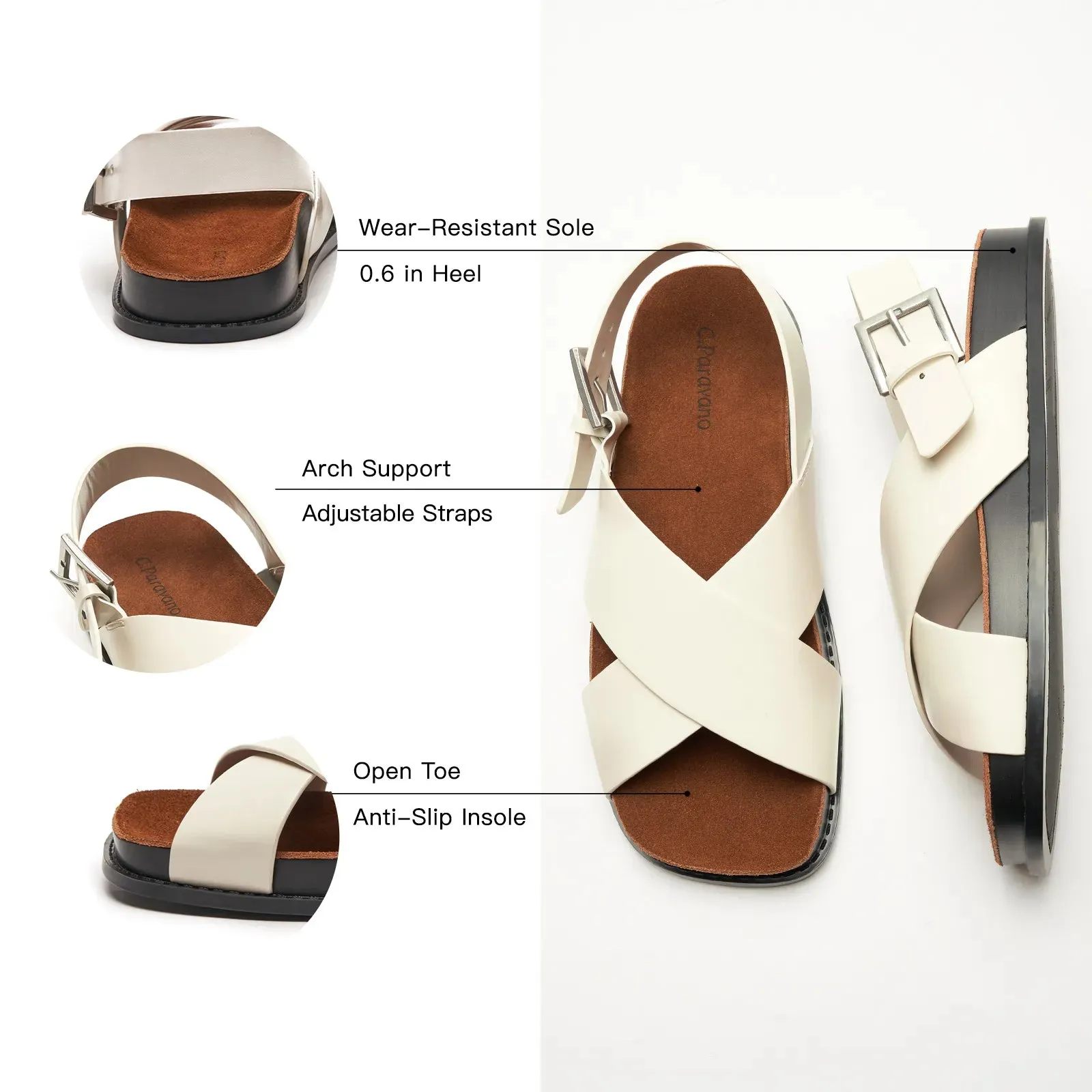 Crisscross Design Sandals (Cassandra）