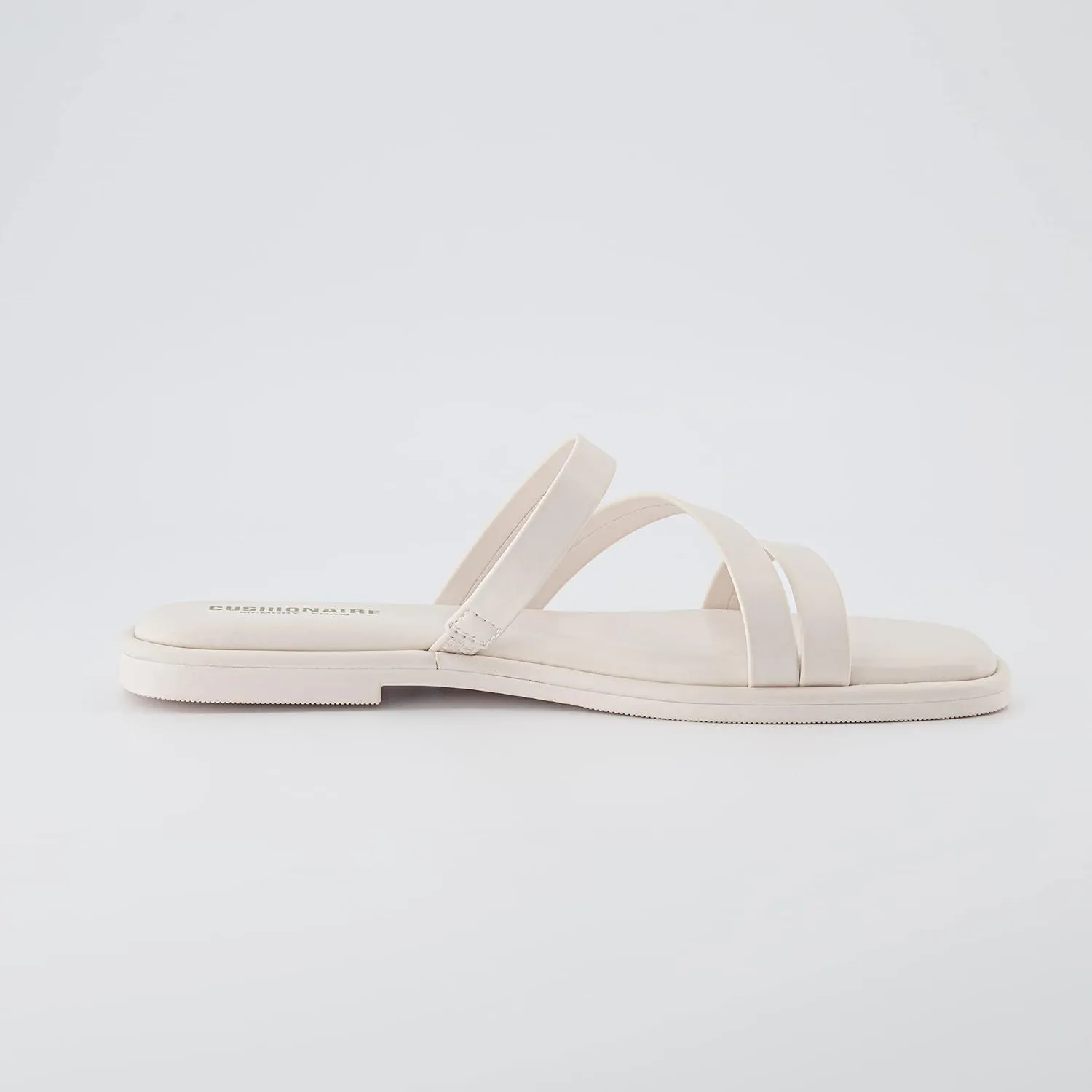 CUSHIONAIRE Women's Treat slide sandal  Memory Foam, Wide Widths Available