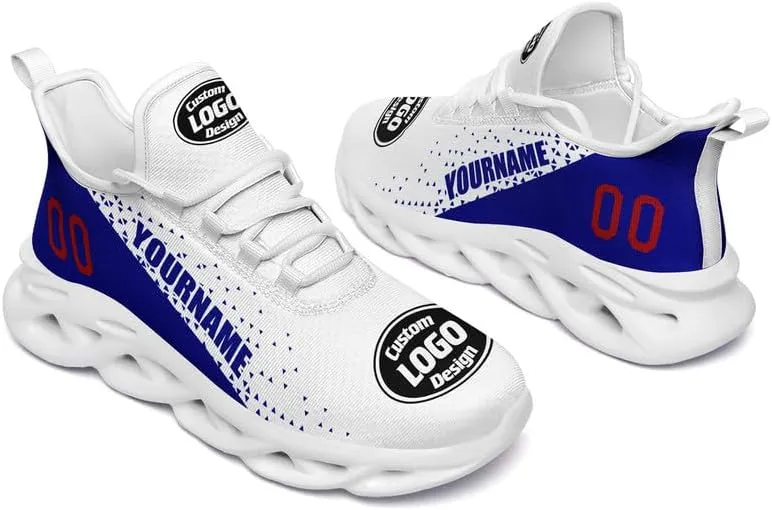 Custom Running Shoes for Men Women Print Team Company Logo Name Number Sneaker Personalized Gift Unisex Baseball Tennis Shoes