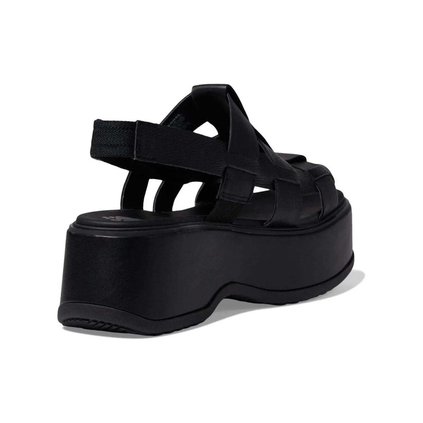 Dayspring Black Leather Slingback Sandals