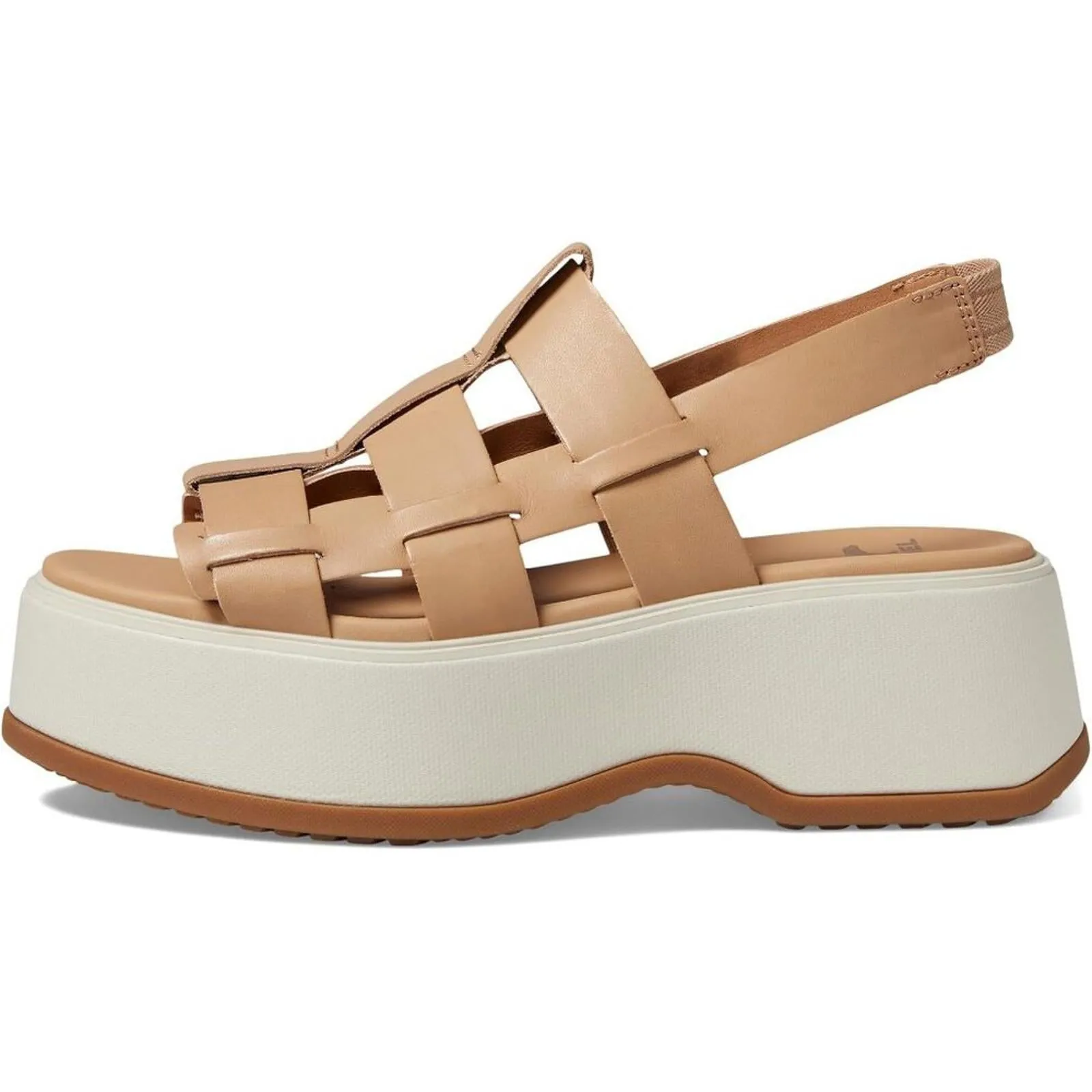 Dayspring Honest Beige Leather Slingback Sandals