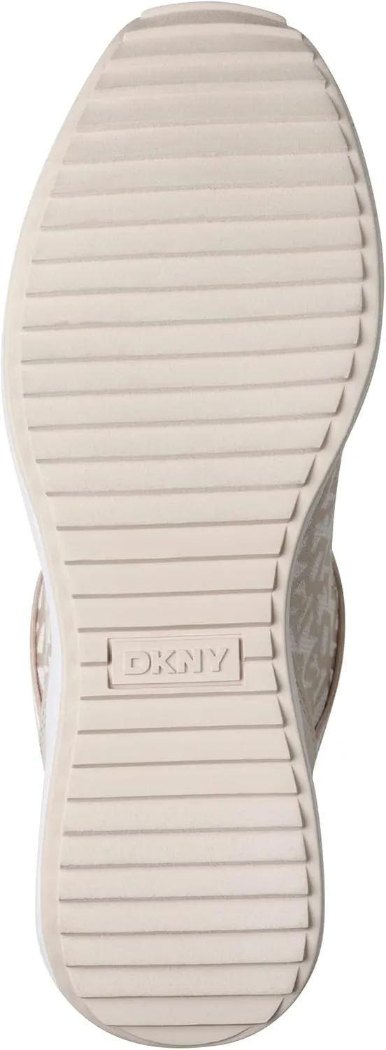 DKNY Women's Kalina Lace Up Wedge Sneaker with Side Zipper