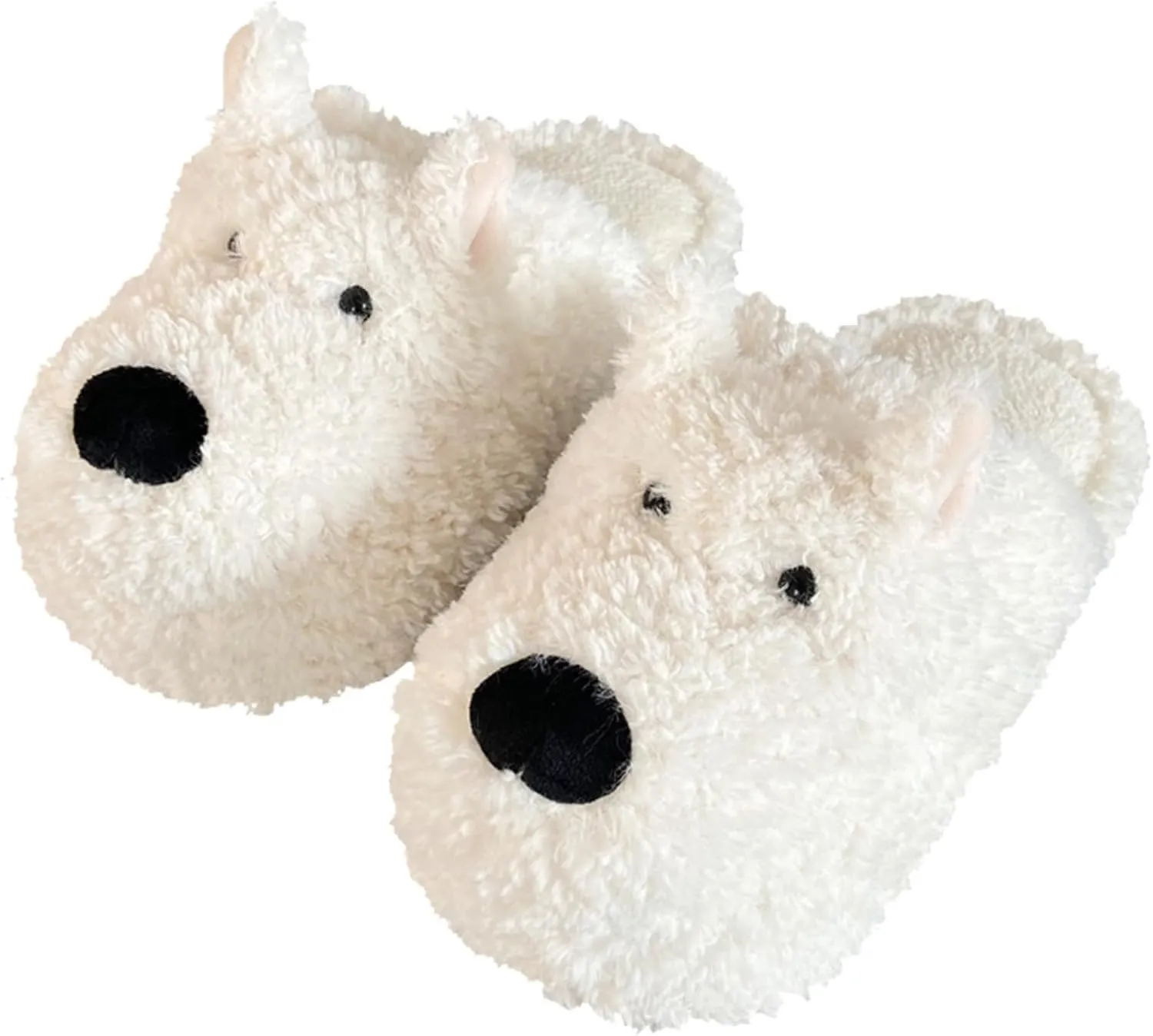 Dog Plush Slippers Women's Slippers Cute Puppy Warm for House Bedroom Sandals Fuzzy Kawaii Slides Slip-on Slippers Wide Non-Slip Indoor Shoes Flip Flop Cartoon Animal
