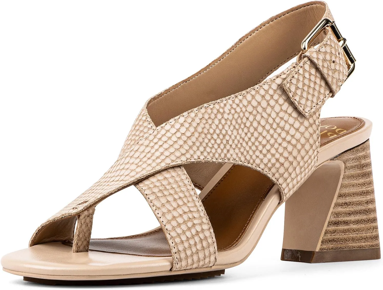 Donald J Pliner Women's Edwin Pebbled Metallilc Heeled Sandal