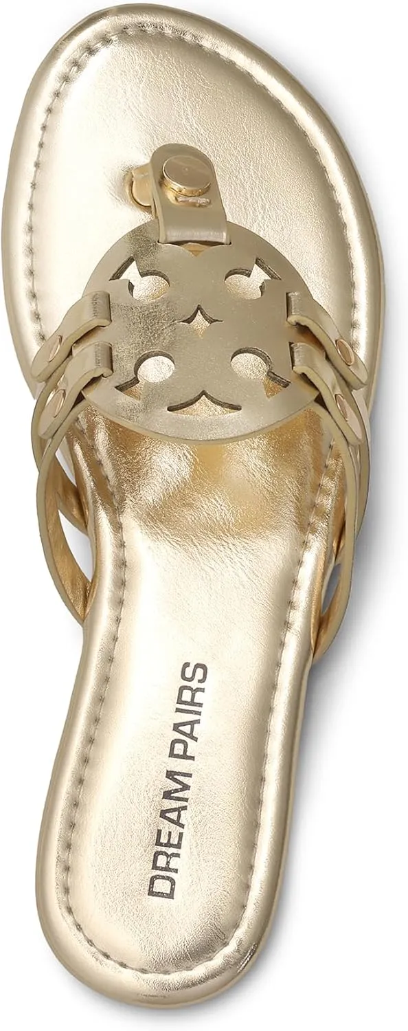 DREAM PAIRS Flip Flops for Women Comfortable Thong Flat Sandals for Summers Dress Beach