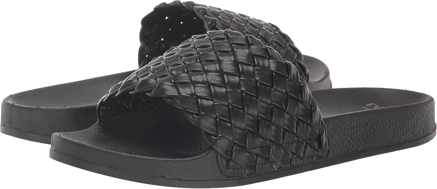 EVANS Women's Sandal Slide Plait Silva