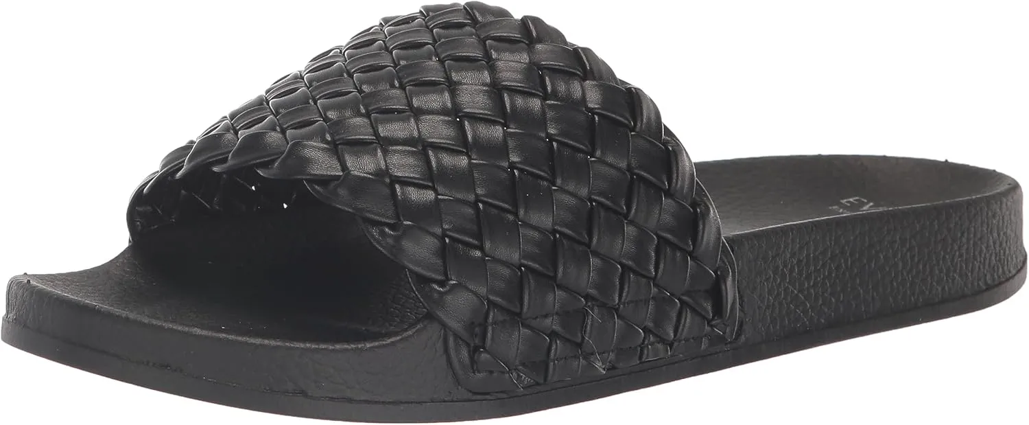 EVANS Women's Sandal Slide Plait Silva