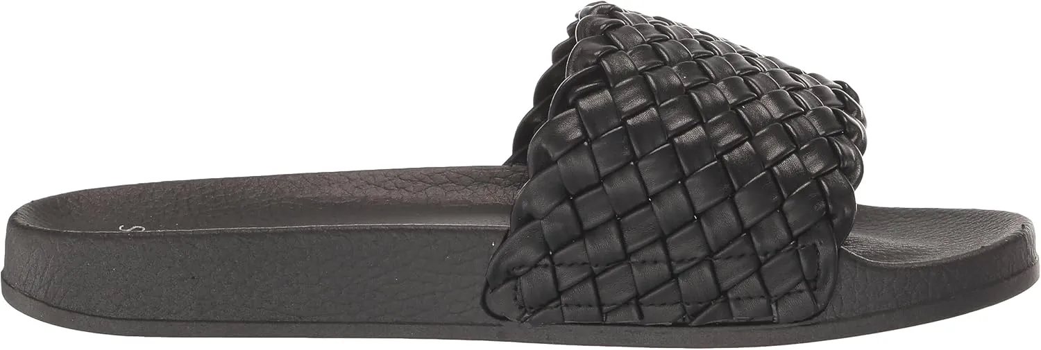 EVANS Women's Sandal Slide Plait Silva
