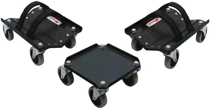 Extreme Max 5800.0232 V-Slides Snowmobile Dolly System - Steel, Black