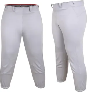 Exxact Sports Girls Softball Pants Knicker/Yoga Style Knee Length, 4-Way Stretch Low Rise Youth Softball Pants for Girls