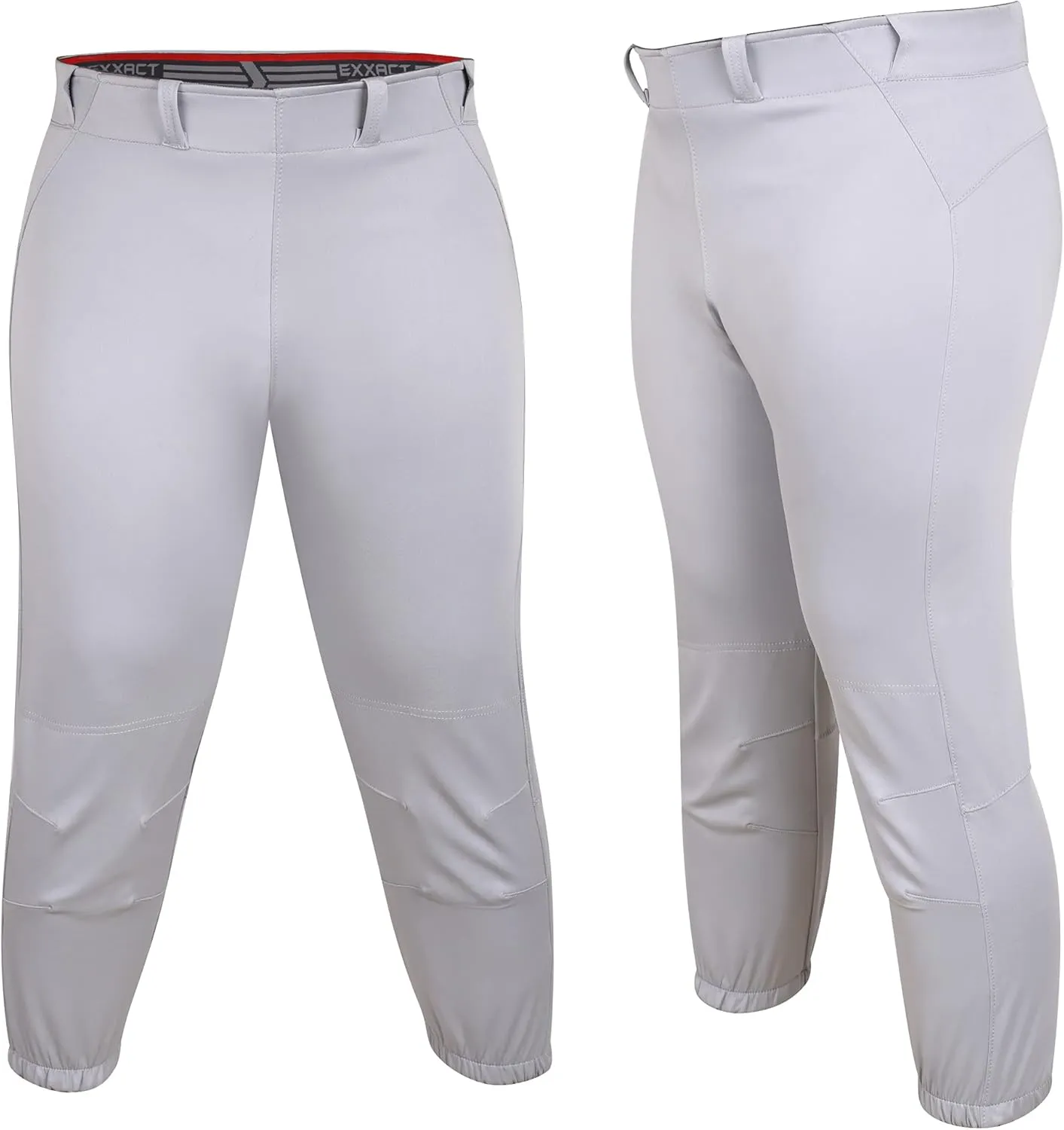 Exxact Sports Girls Softball Pants Knicker/Yoga Style Knee Length, 4-Way Stretch Low Rise Youth Softball Pants for Girls