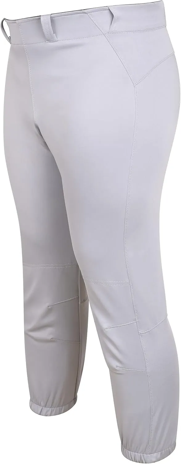 Exxact Sports Girls Softball Pants Knicker/Yoga Style Knee Length, 4-Way Stretch Low Rise Youth Softball Pants for Girls