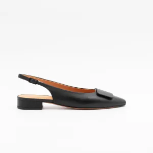 Flat Slingback in Black