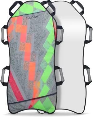 Foldable Snow Sled, Fits 2 Children or 1 Adult, Lightweight and Portable, Strong and Durable, Sturdy Fabric Stitching, Handles with Steering, Kid's Winter Fun 45"×18"