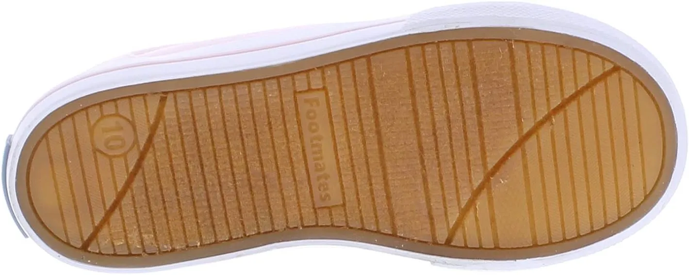 FOOTMATES Taylor Lace-Up Canvas Flats Boys and Girls Shoes - Tennis Sneakers with Wide Toe Box, Custom-Fit Insoles, Vulcanized Outsoles - for Toddlers and Little Kids, Ages 1-8