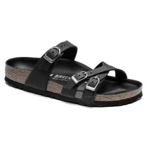 FRANCA HEX - BLACK - OIL LEATHER