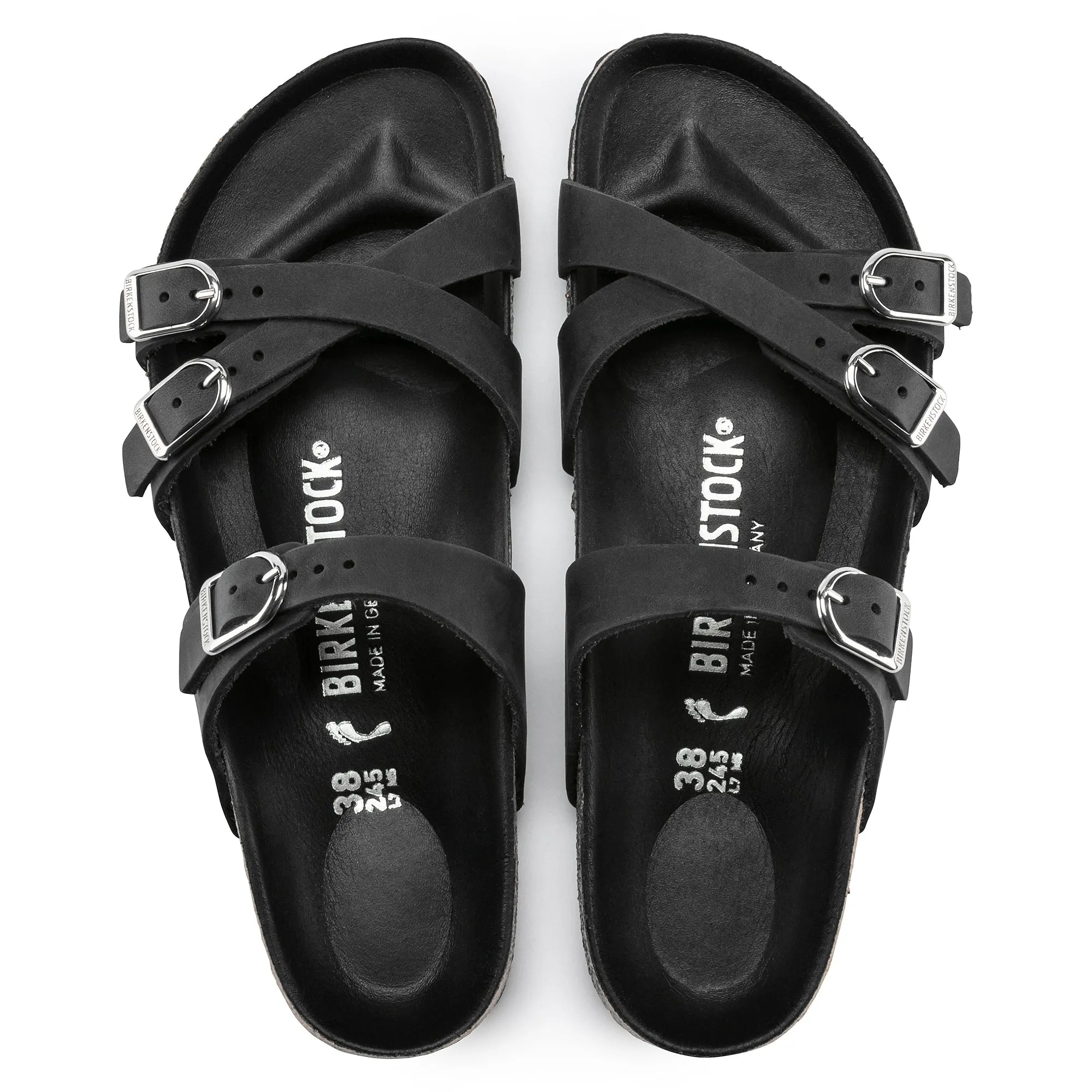 FRANCA HEX - BLACK - OIL LEATHER
