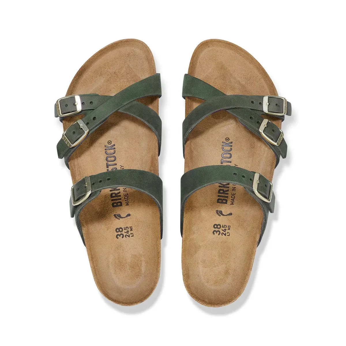 Franca - Oiled Leather - Thyme - Regular