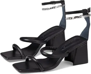 Free People Parker Chain Heels for Women - Adjustable Buckle Closure with Leather Insole, Gorgeous and Fashionable Heels