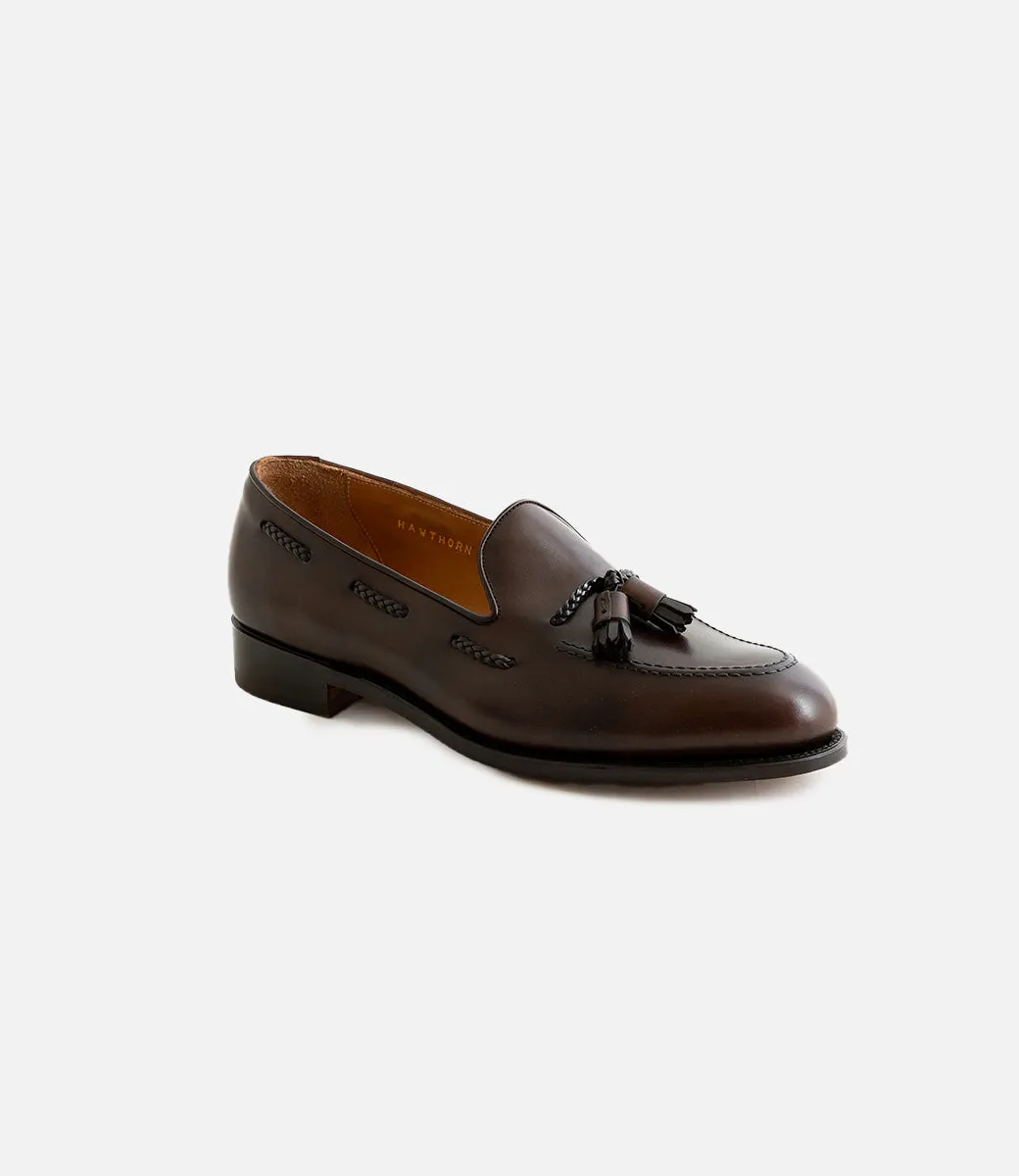 Fugashin Hawthorn Tassel Dark Brown Calf
