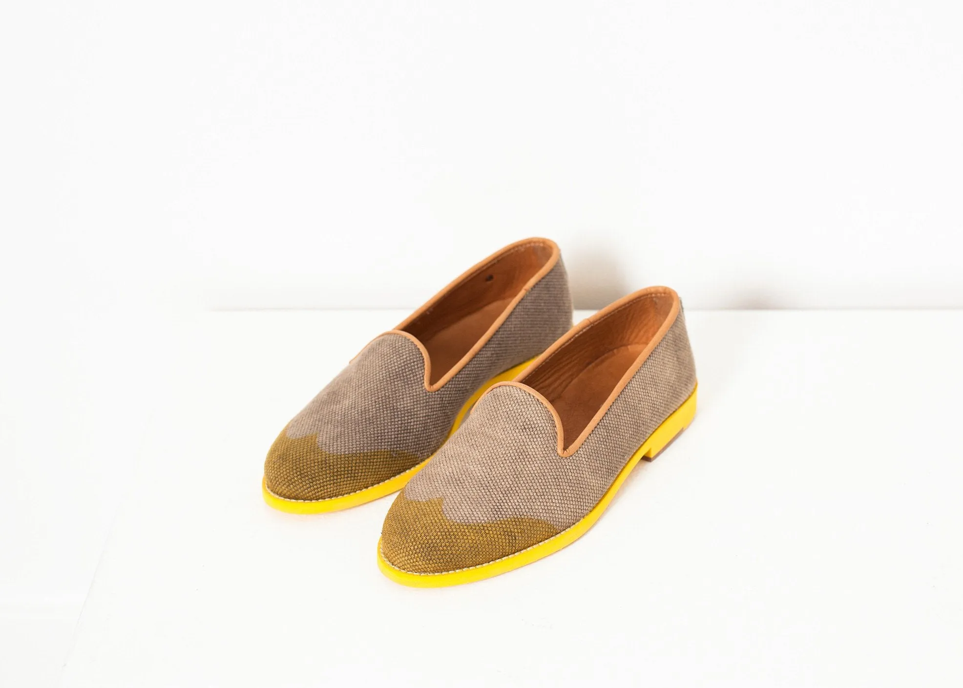 Functional in Yellow Wingtip International tracking Loafer