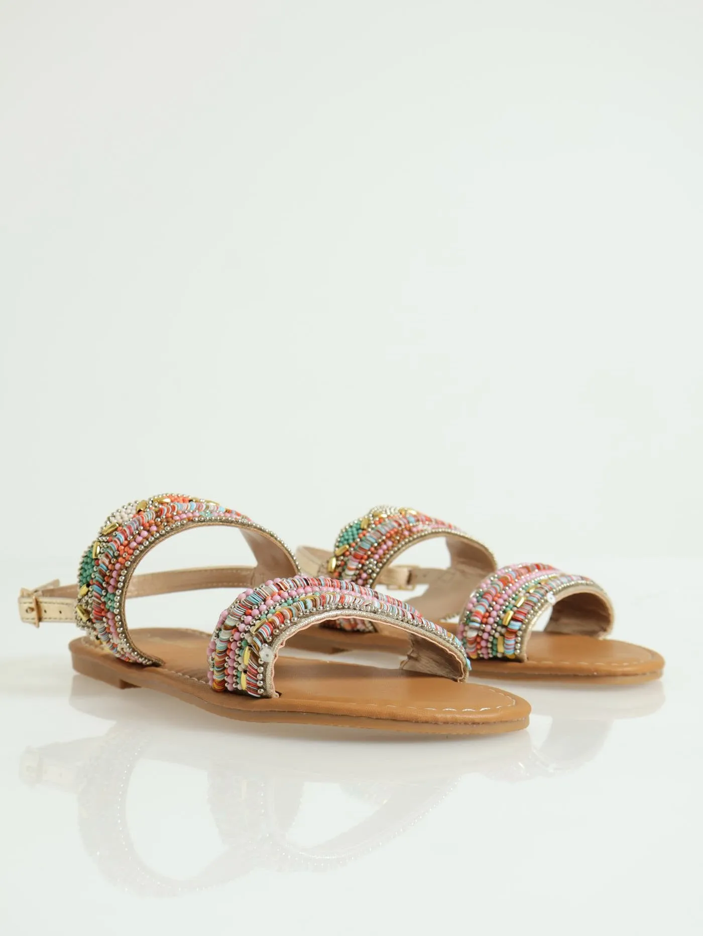 Girls Beaded Slingback Sandal
