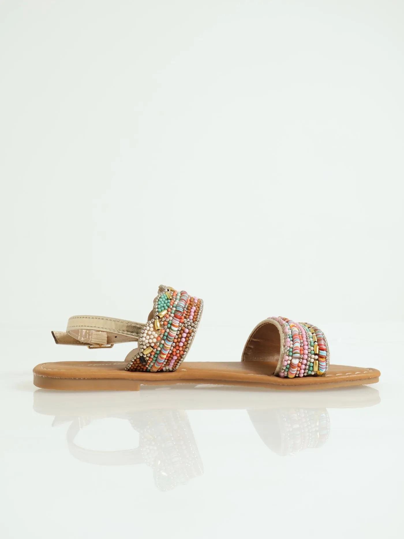 Girls Beaded Slingback Sandal