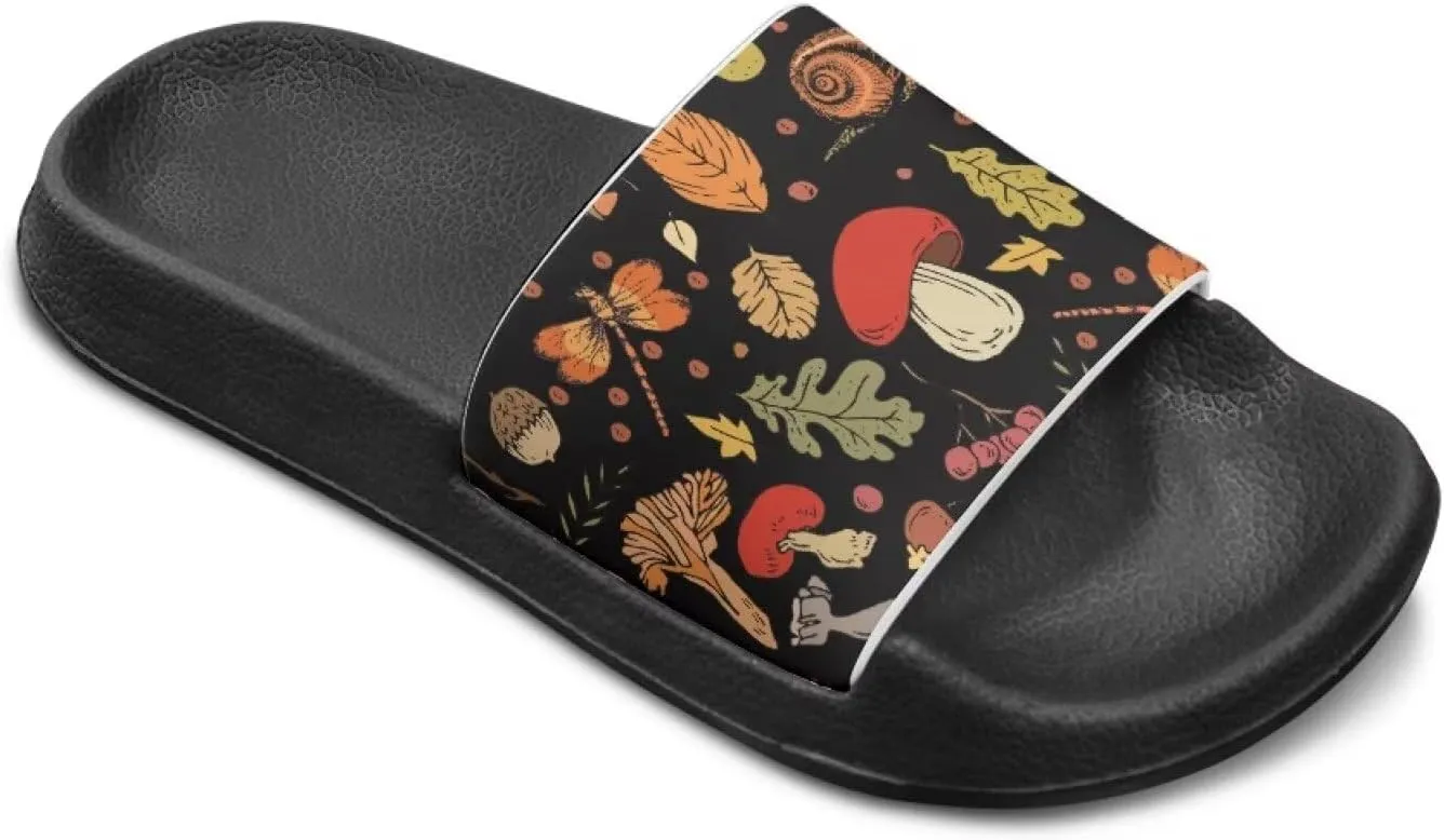 Girls Slide Sandals Lightweight Kids Summer Slippers with EVA Sole
