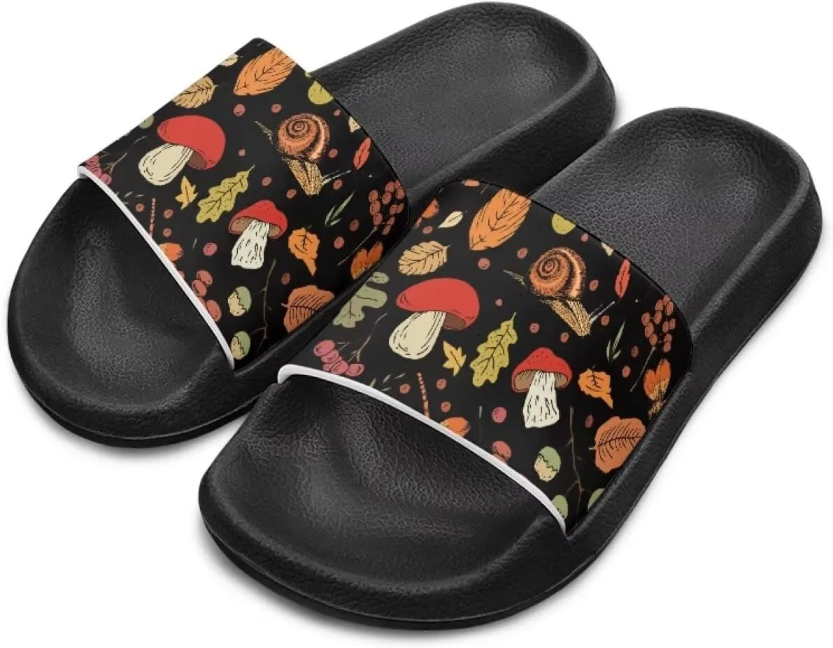 Girls Slide Sandals Lightweight Kids Summer Slippers with EVA Sole