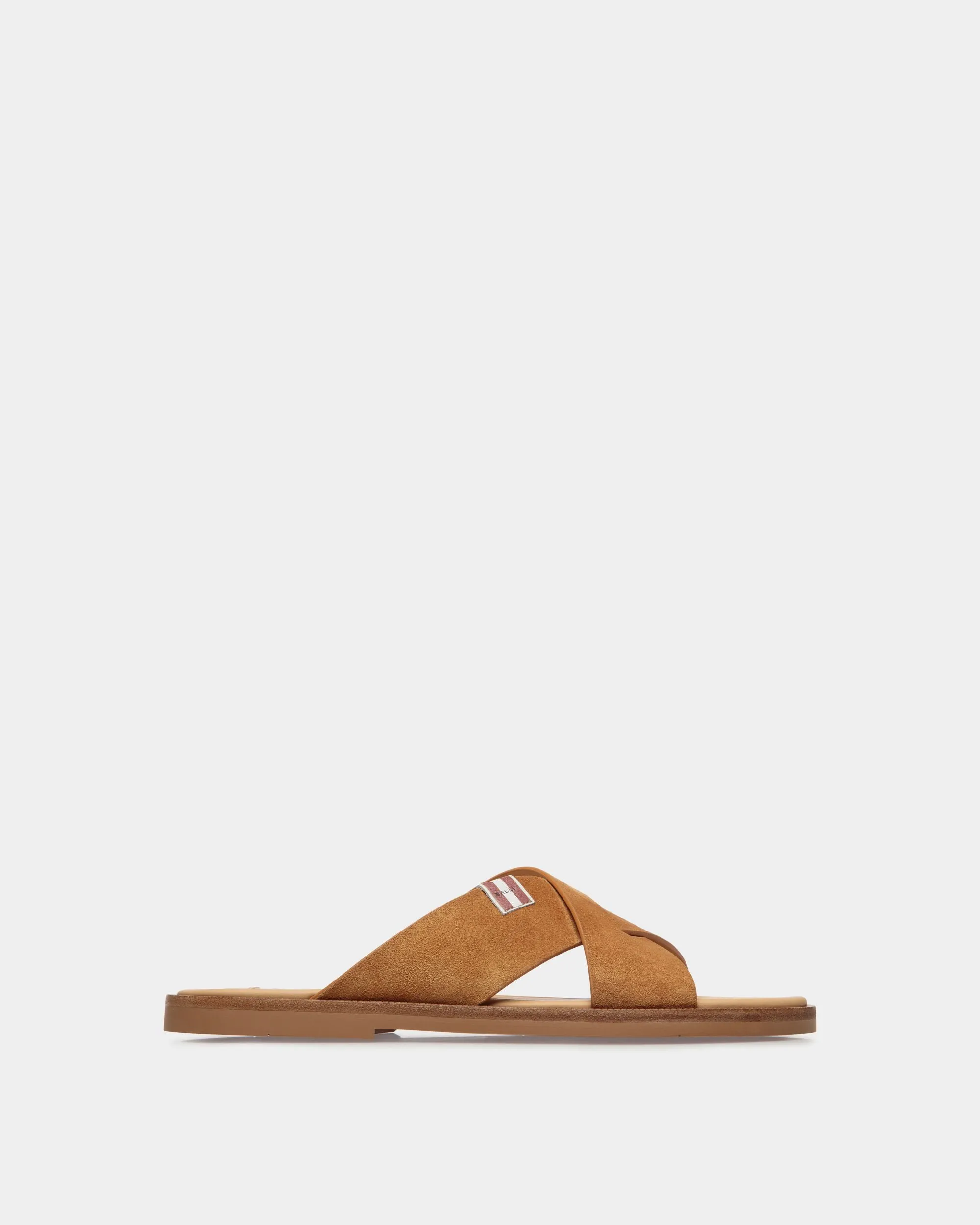 Glide Sandal in Brown Suede