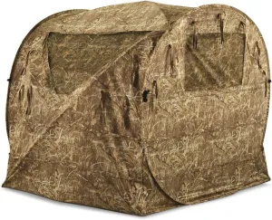 Guide Gear Spring Steel Hay Bale Hunting Ground Blind 1-2 Person Tent, Hunting Gear, Equipment and Accessories