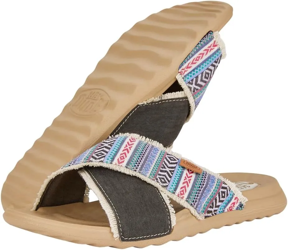 Hey Dude Women's Christi Slide Festival | Women's Shoes | Women Slip-on Sandals | Comfortable & Light-Weight