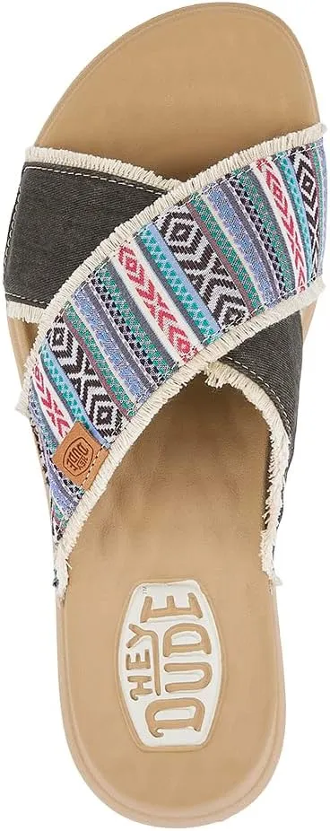 Hey Dude Women's Christi Slide Festival | Women's Shoes | Women Slip-on Sandals | Comfortable & Light-Weight