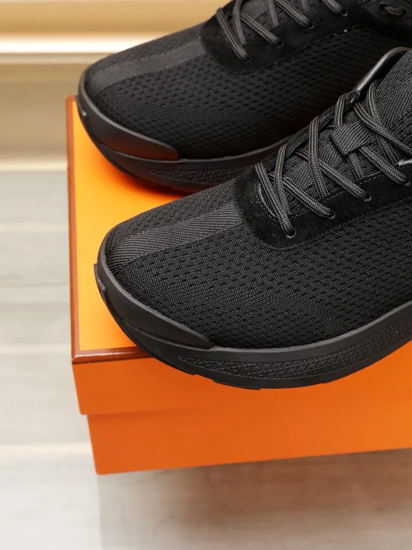 HM HUGO SNEAKER BLACK BREATHABLE FABRIC