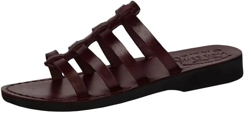 Holy Land Market Men/Women Biblical Jesus Leather Sandals/Slides From Jerusalem (Mariam Style I)