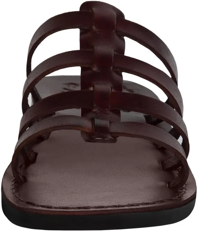 Holy Land Market Men/Women Biblical Jesus Leather Sandals/Slides From Jerusalem (Mariam Style I)