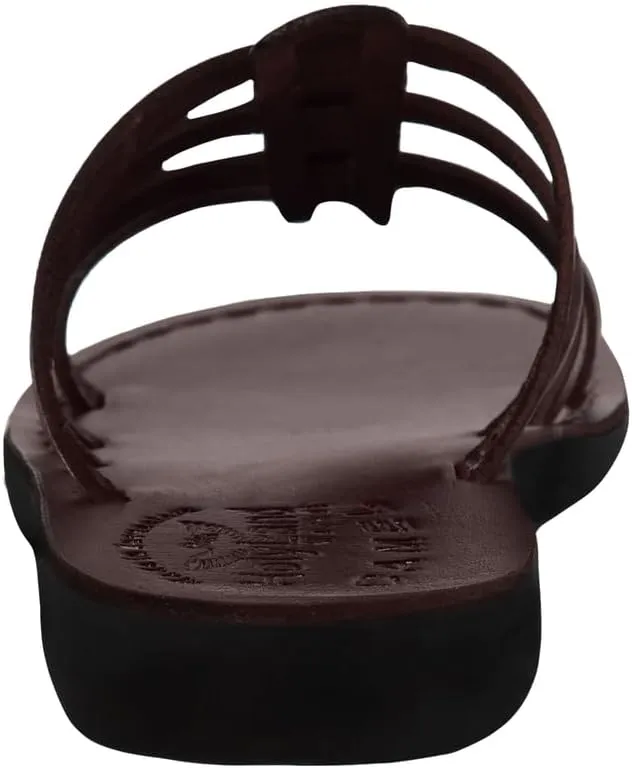 Holy Land Market Men/Women Biblical Jesus Leather Sandals/Slides From Jerusalem (Mariam Style I)