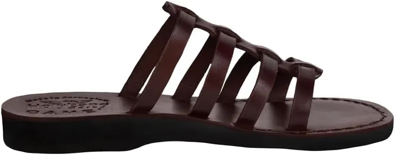 Holy Land Market Men/Women Biblical Jesus Leather Sandals/Slides From Jerusalem (Mariam Style I)