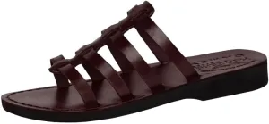 Holy Land Market Men/Women Biblical Jesus Leather Sandals/Slides From Jerusalem (Mariam Style I)