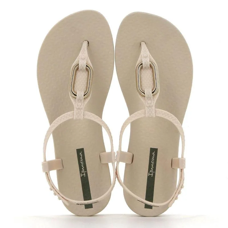 Ipanema Slingback Sandal With Trim - Beige