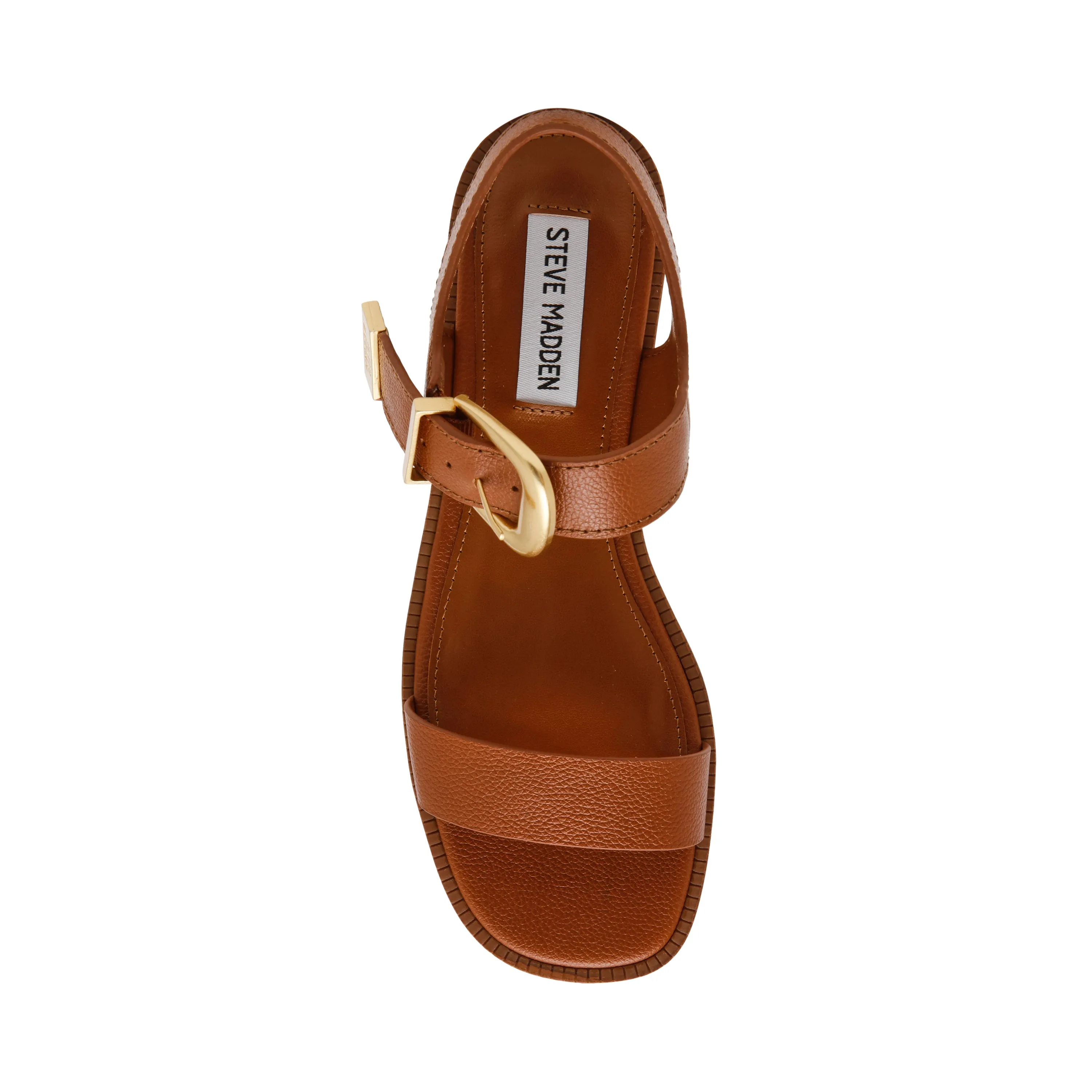 ISLANDER COGNAC LEATHER SANDALS