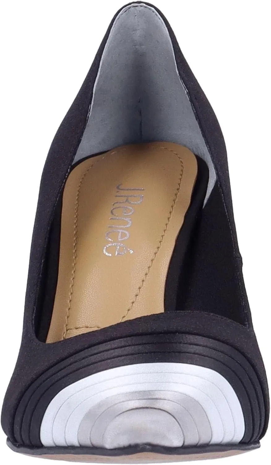 J. Renee Garbina - Heels for Women - Pointed Toe - Synthetic Outsole - Pleated Cap Toe - Kitten Heels