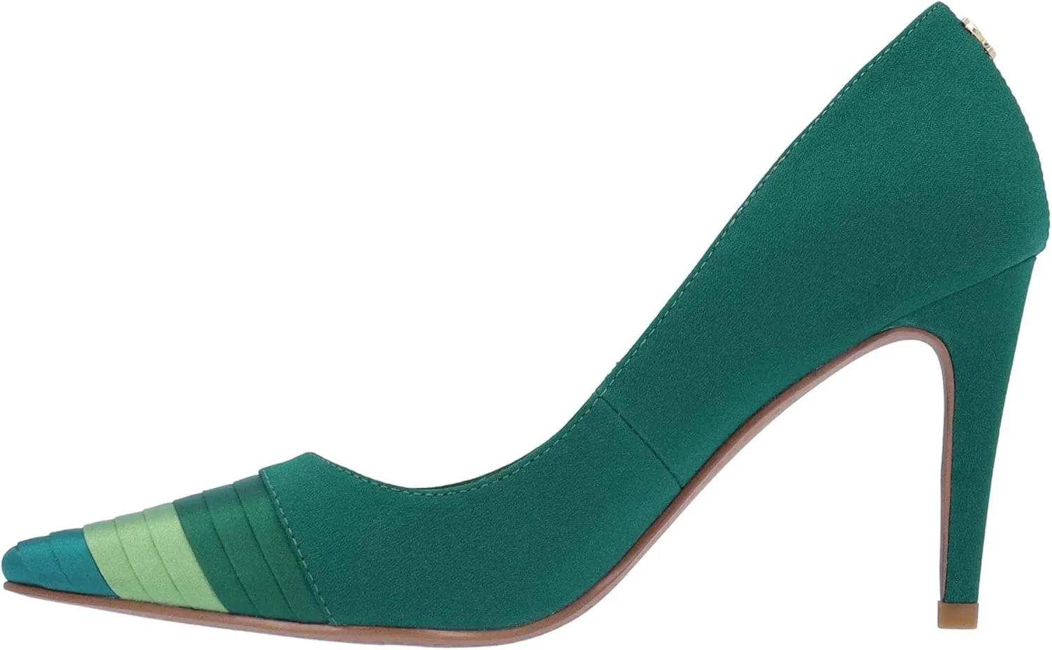 J. Renee Garbina - Heels for Women - Pointed Toe - Synthetic Outsole - Pleated Cap Toe - Kitten Heels