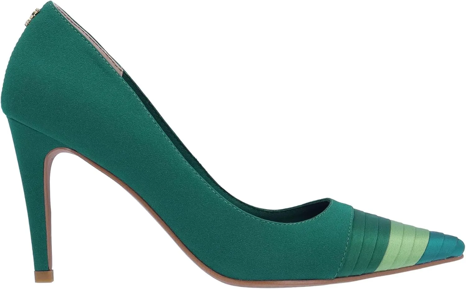 J. Renee Garbina - Heels for Women - Pointed Toe - Synthetic Outsole - Pleated Cap Toe - Kitten Heels