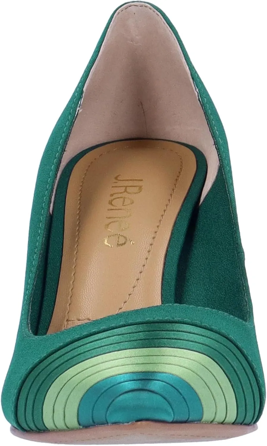 J. Renee Garbina - Heels for Women - Pointed Toe - Synthetic Outsole - Pleated Cap Toe - Kitten Heels