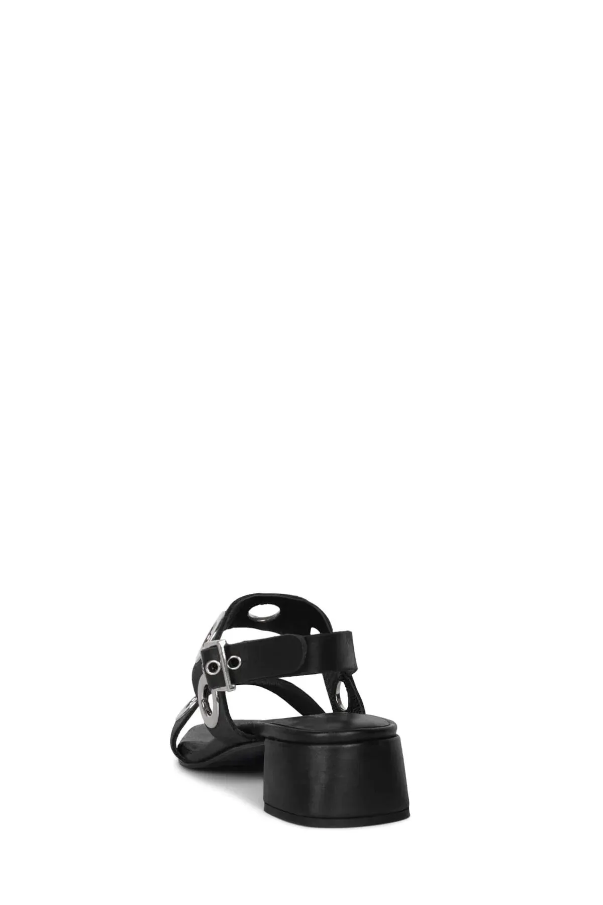 JEFFREY CAMPBELL RIVETS SANDAL BLACK/SILVER