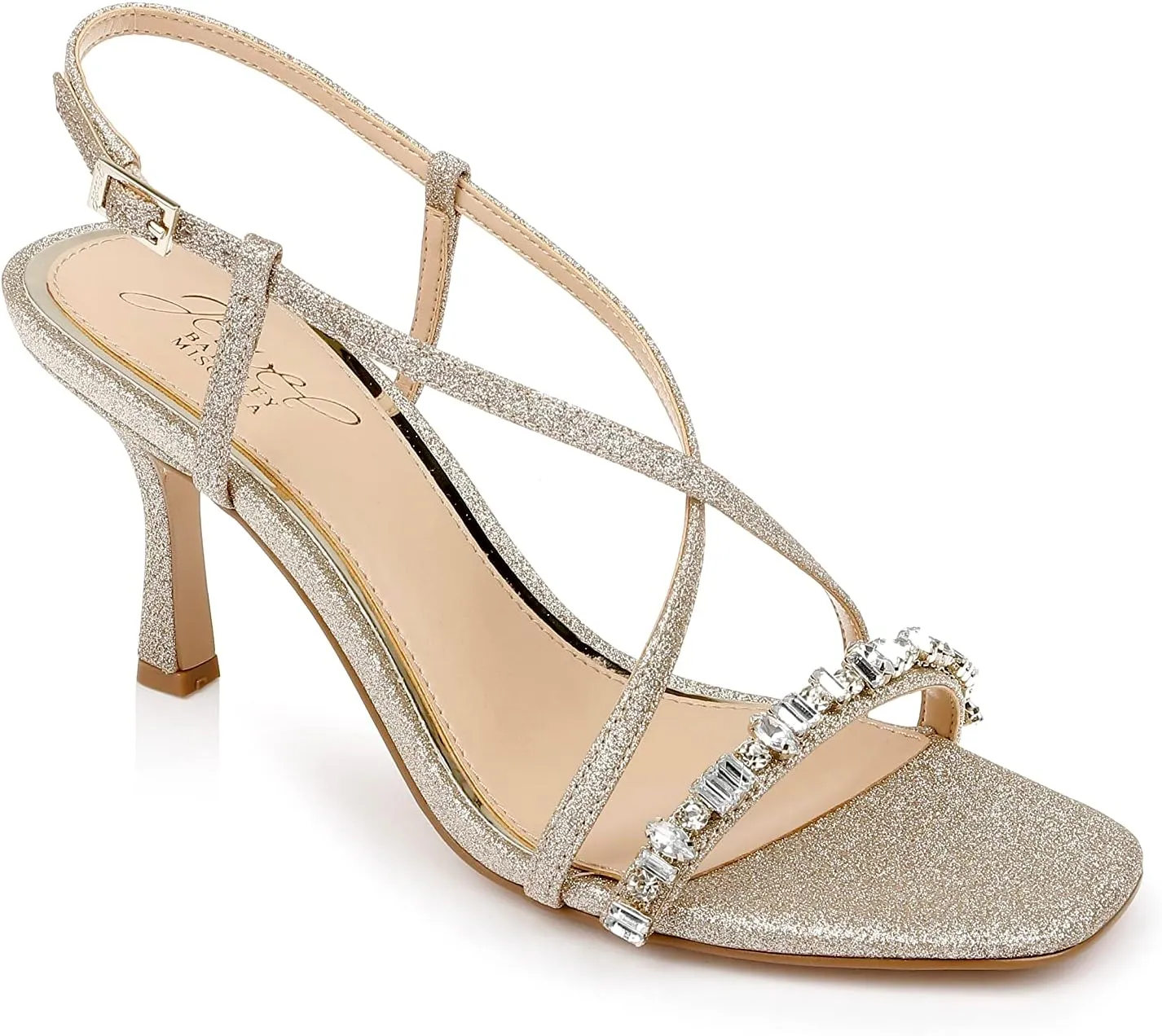 Jewel Badgley Mischka Alexis Crisscross Sandals