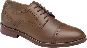Johnston & Murphy Big Kid Conard Cap Toe Boys Lace-Up Dress Shoe