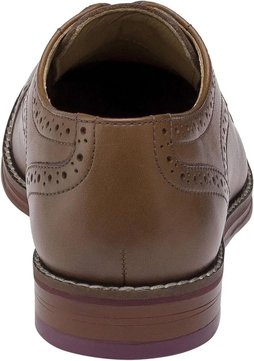 Johnston & Murphy Big Kid Conard Cap Toe Boys Lace-Up Dress Shoe